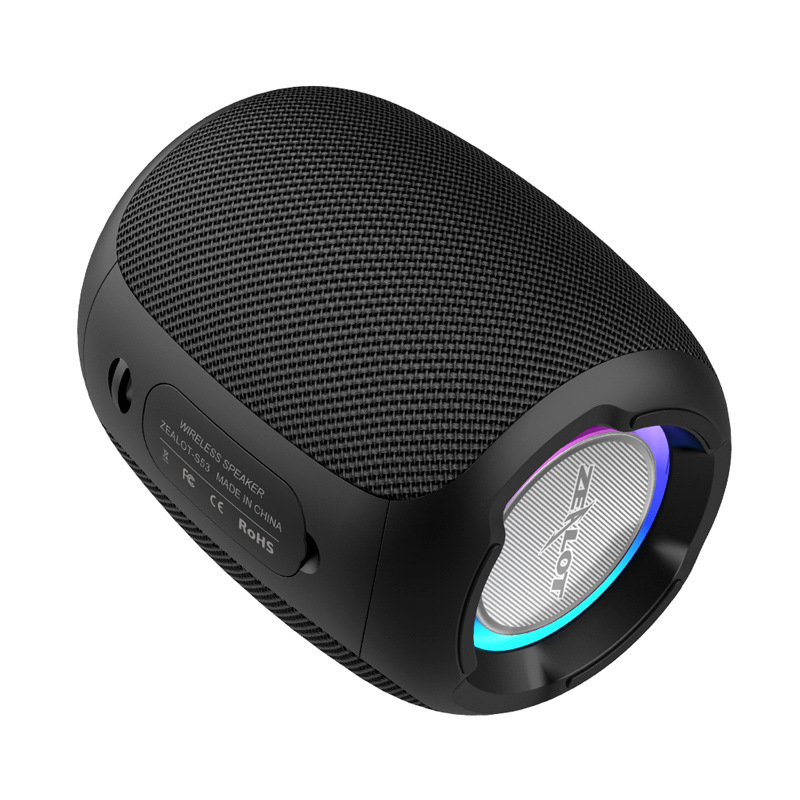 S53 Waterproof Portable Mini Speaker Black-Dark Blue 