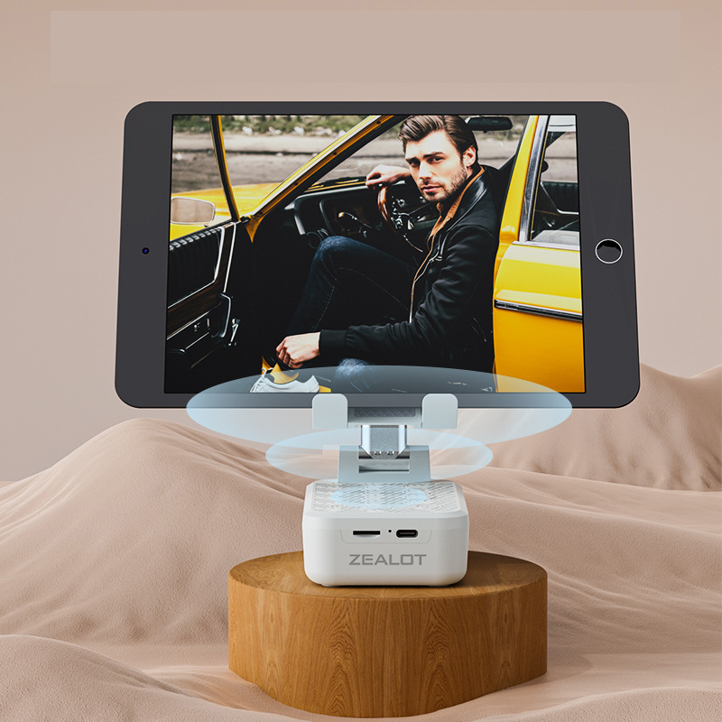 Z7 mobile phone stand with bluetooth speaker 